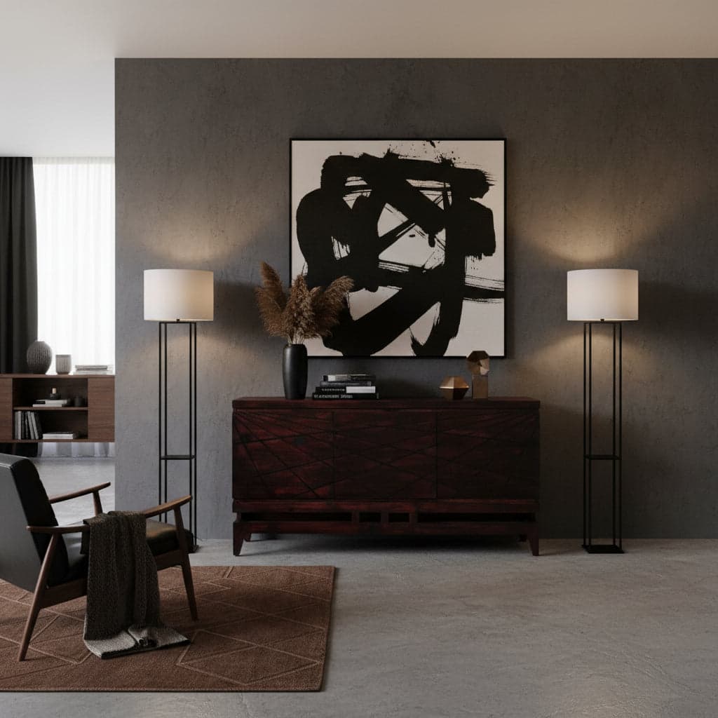 Line Buffet | Dark Wood 90x151x45