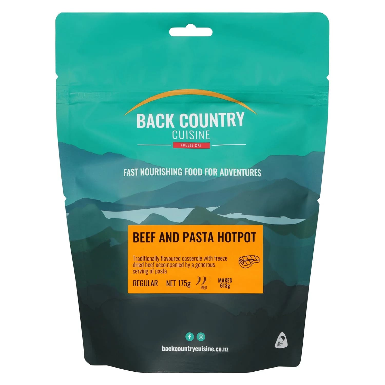 Back Country Cuisine Freeze Dried Beef & Pasta Hotpot