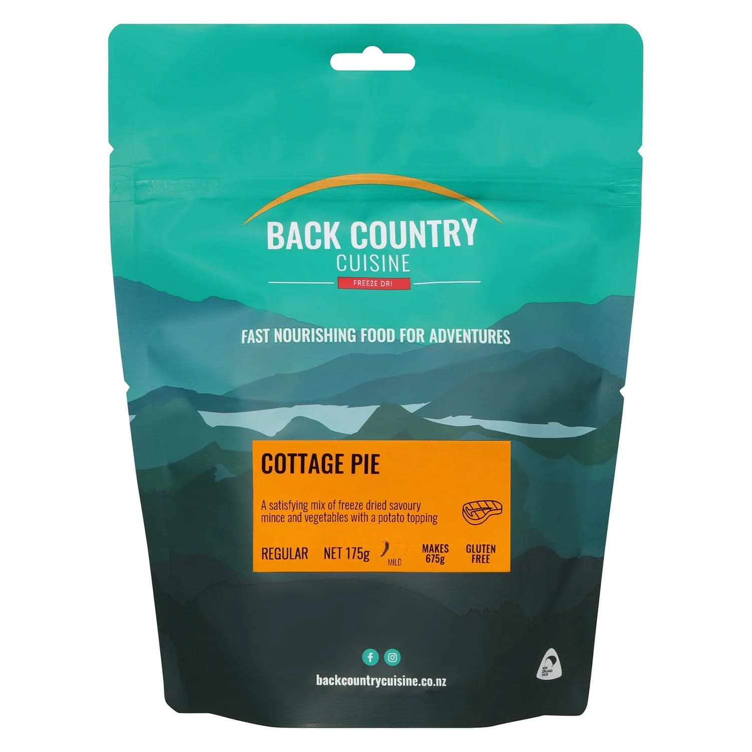 Back Country Cuisine Freeze Dried Cottage Pie, 675g - Gluten Free