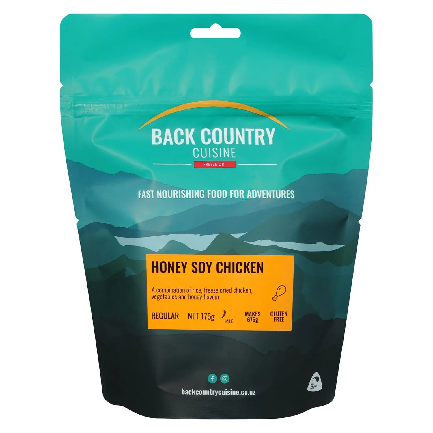 Back Country Cuisine Freeze Dried Honey Soy Chicken, 675g - Gluten Free