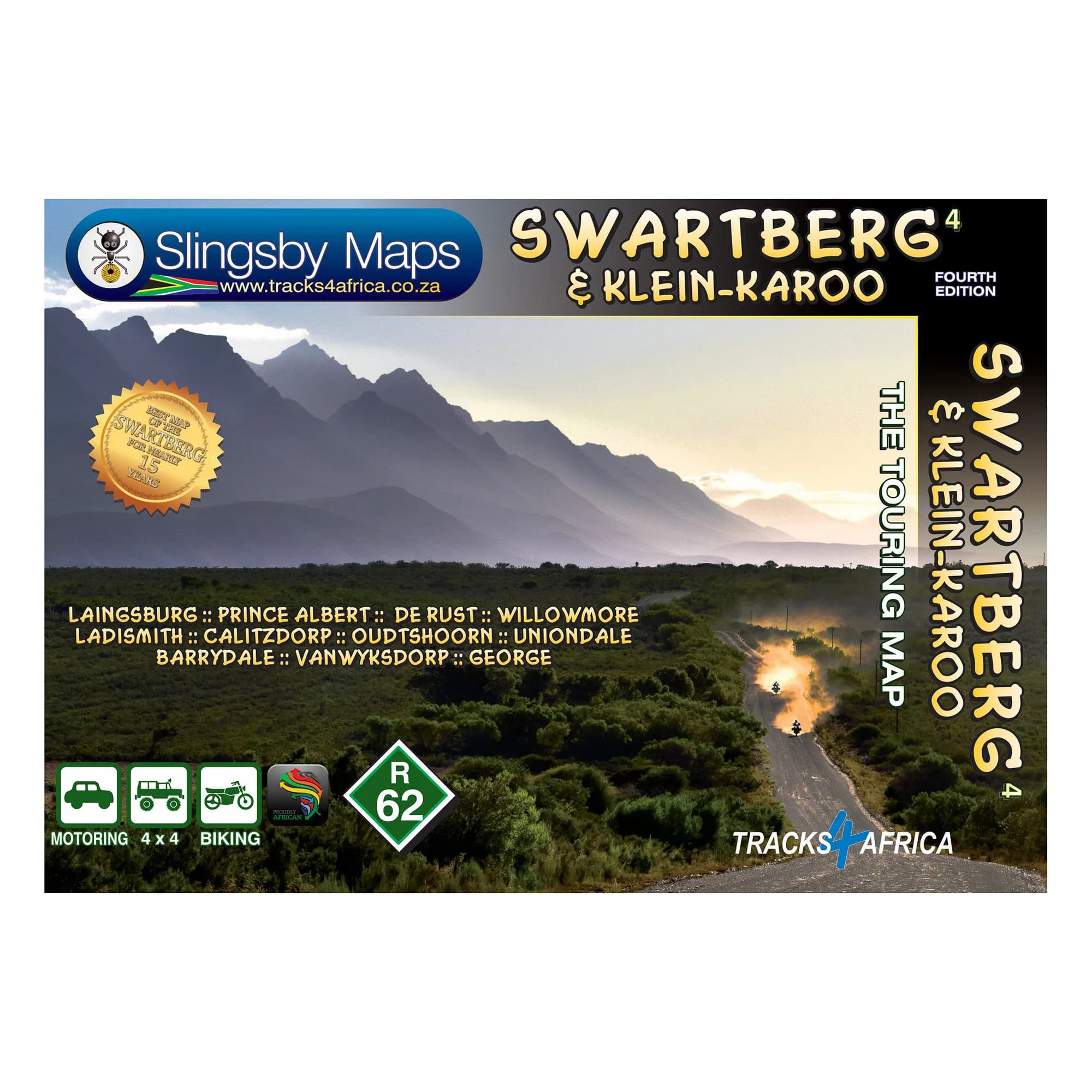 Slingsby Swartberg & Klein-Karoo Touring Map, Edition 4