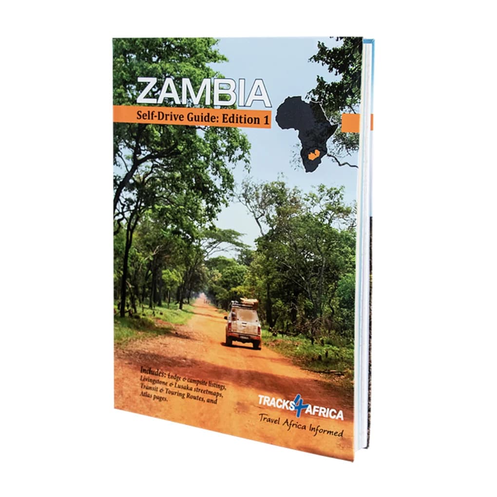 Tracks4Africa Zambia Self-Drive Guide Book, Edition 1