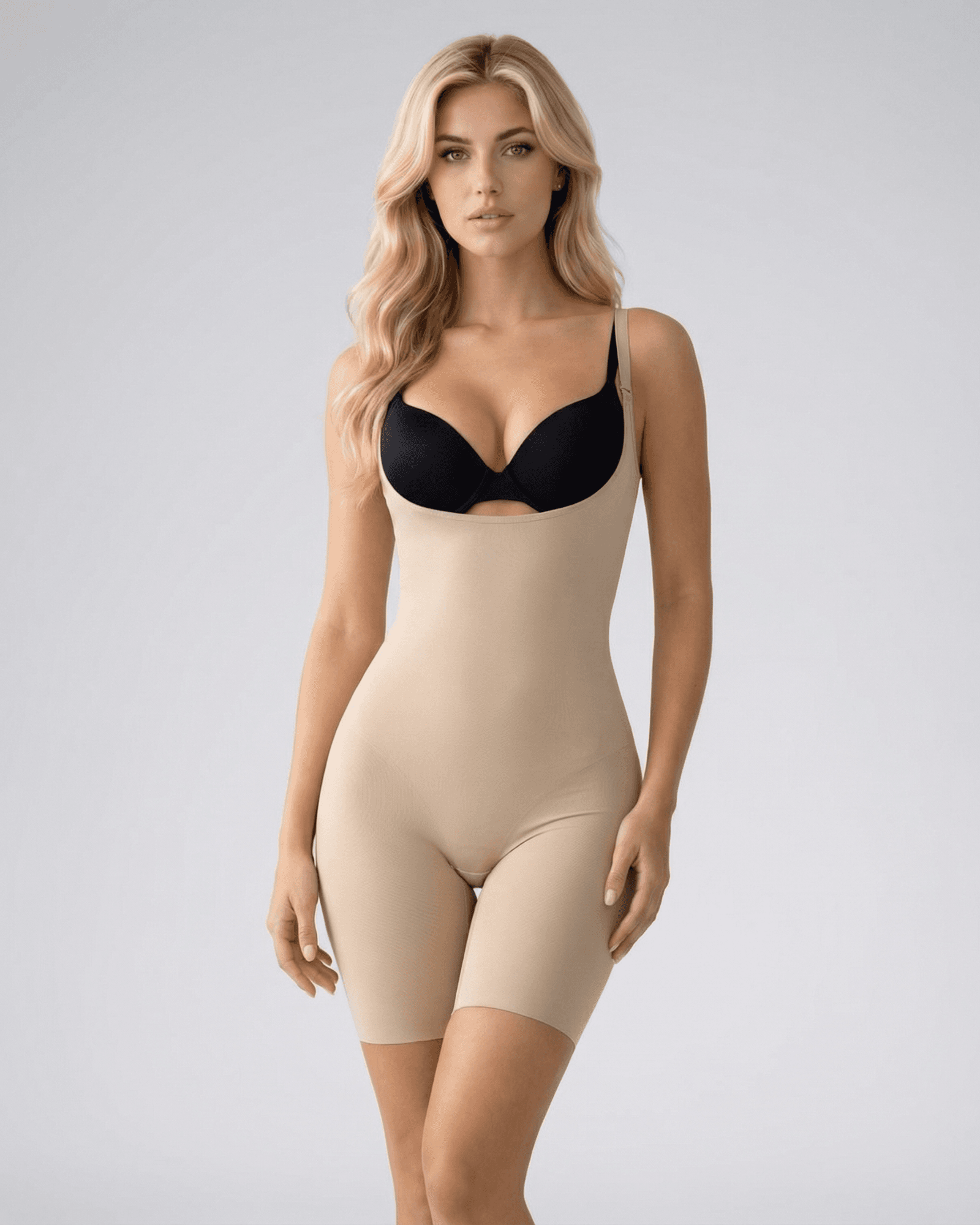 Georgina Open-Bust Bodysuit