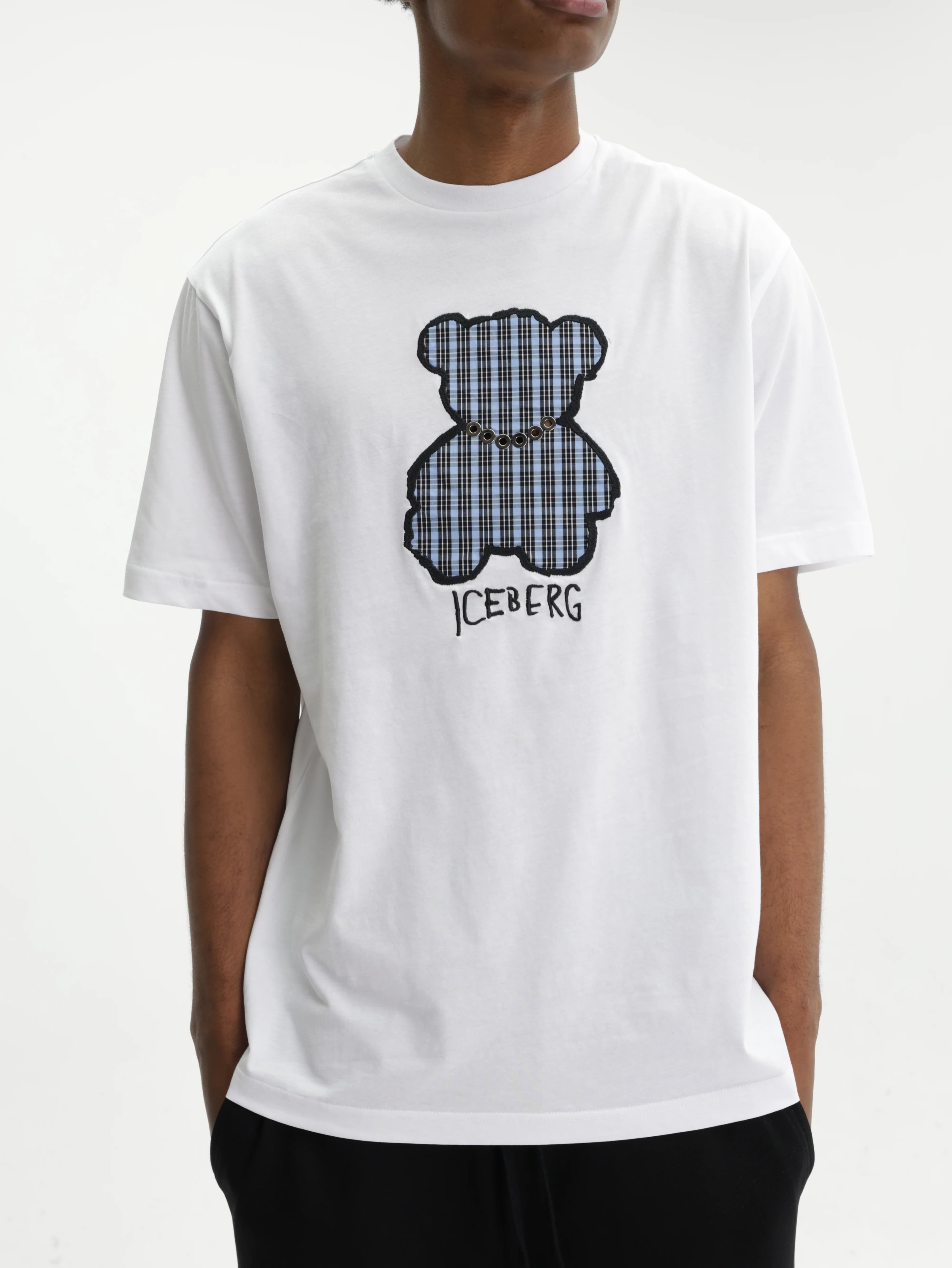 Iceberg T-Shirt Teddy Print White