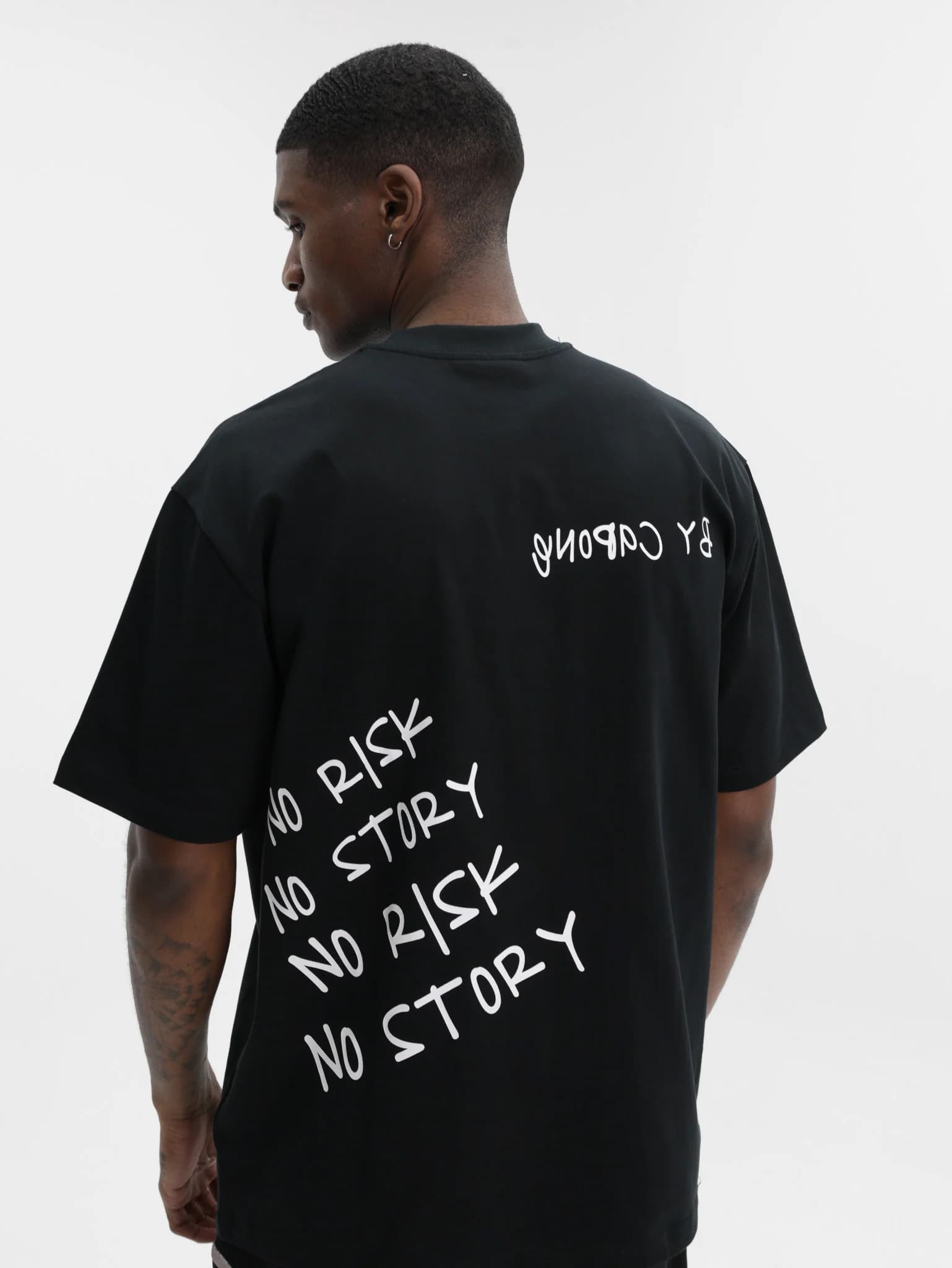 Capone T-Shirt Oversized No Risk No Story Black