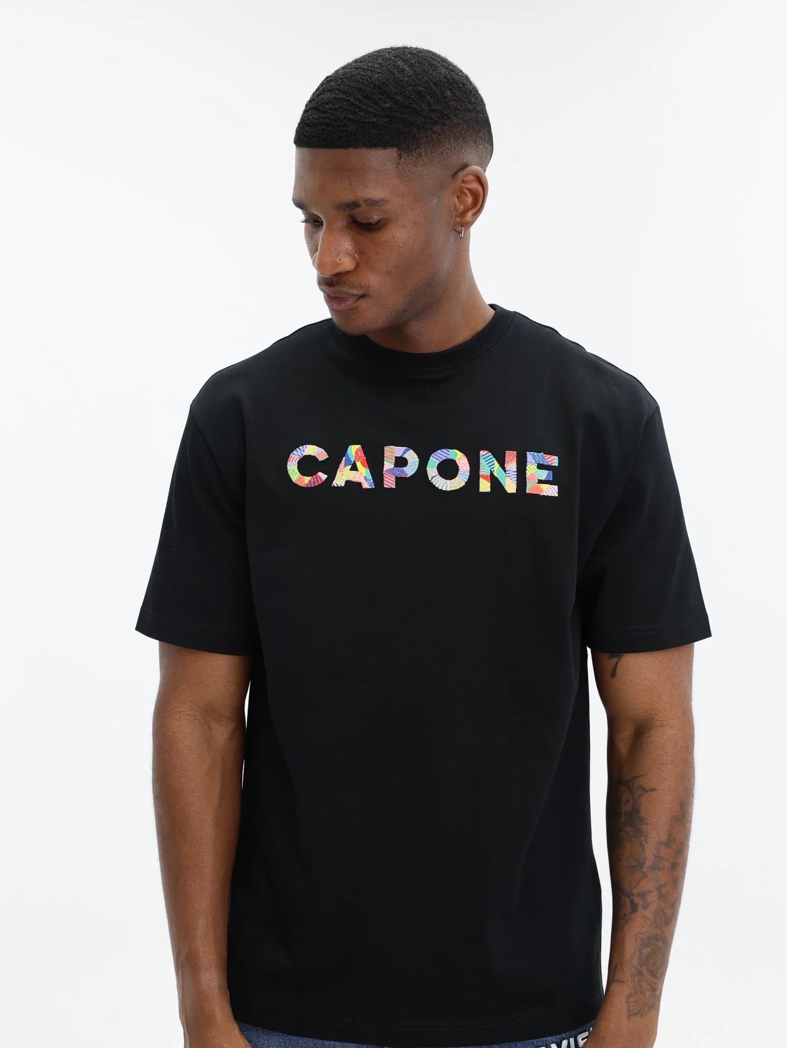 Capone T-Shirt Logo Black-Multi