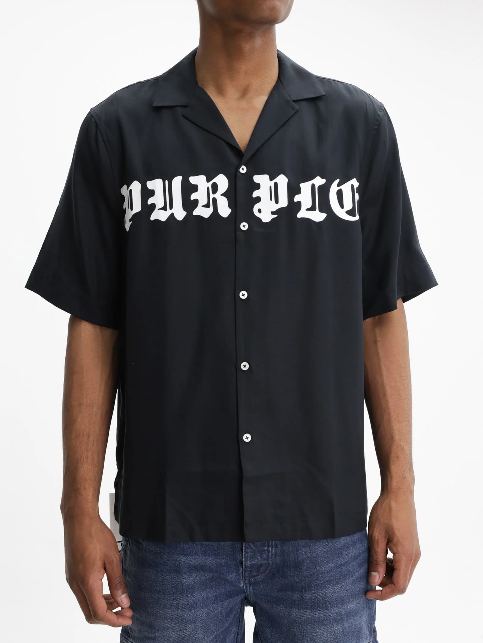 Purple Shirt Lyocell Black