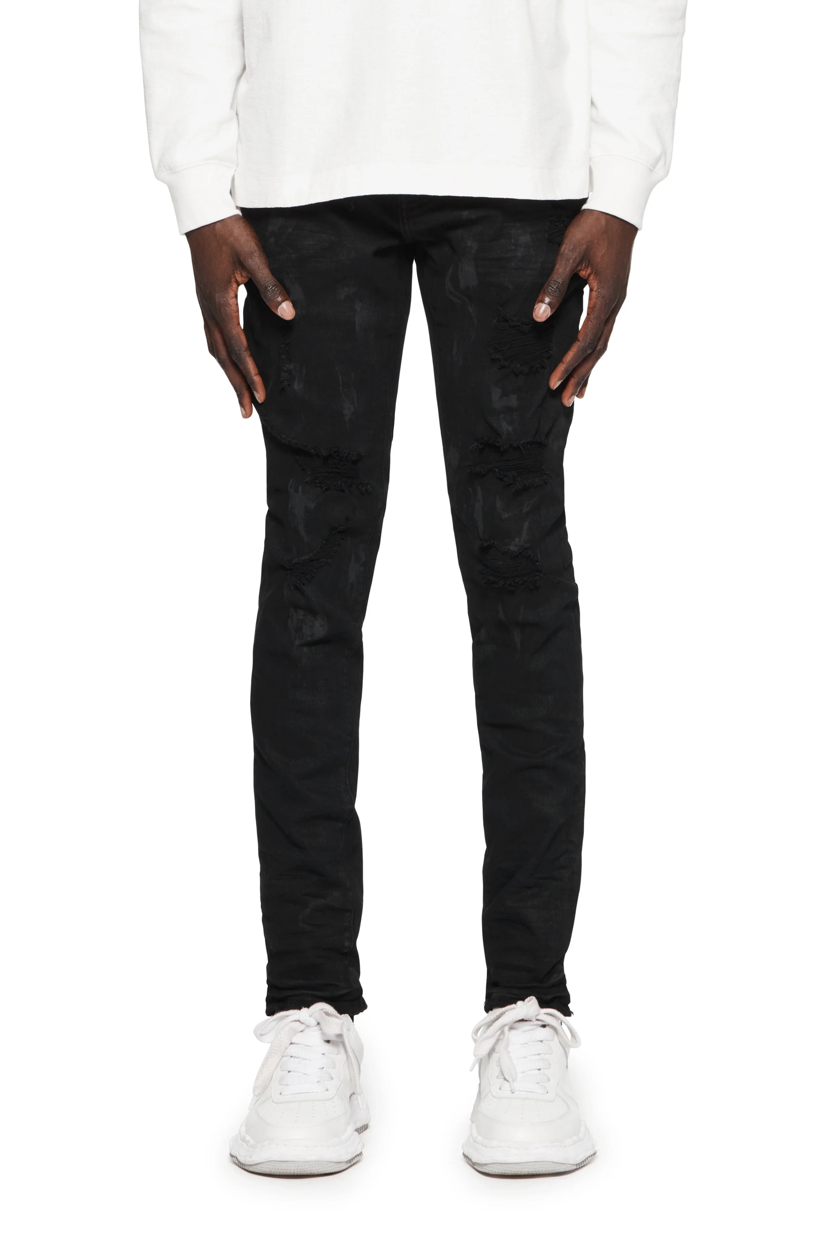Purple Jeans Oil Spill Black