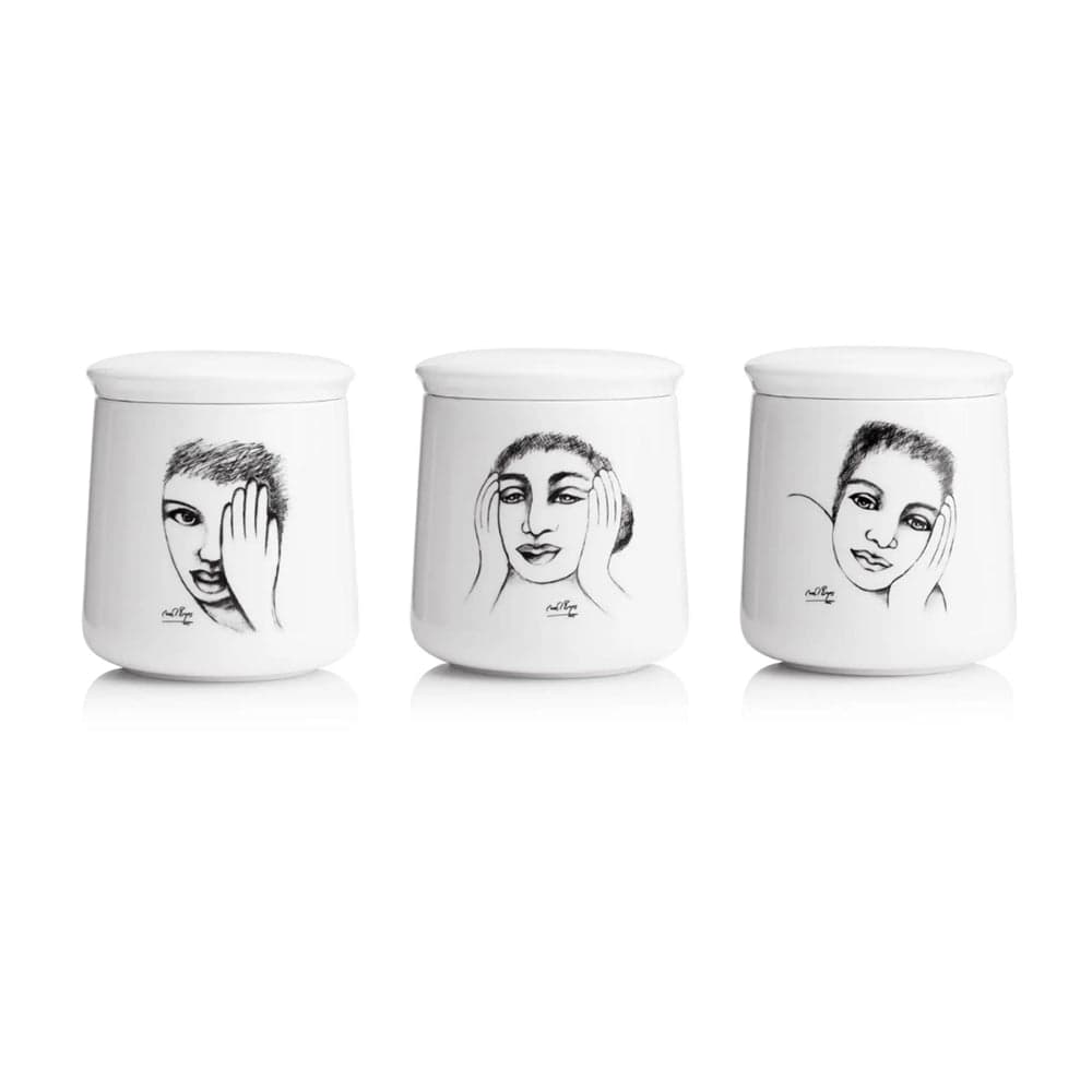 Carrol Boyes Sketchbook Canisters, Set of 3