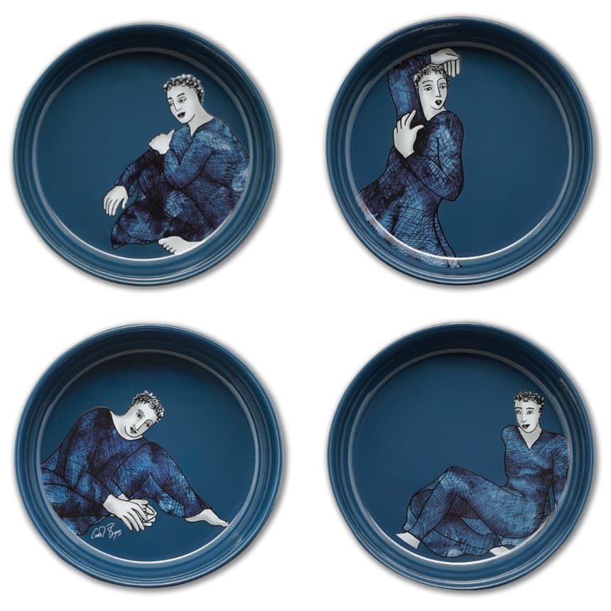 Carrol Boyes Indigo Blues Soup Bowls, Set Of 4