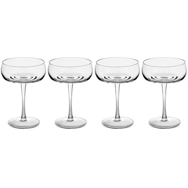 Carrol Boyes Set Of 4 Coupe Champagne Glasses, Ripple