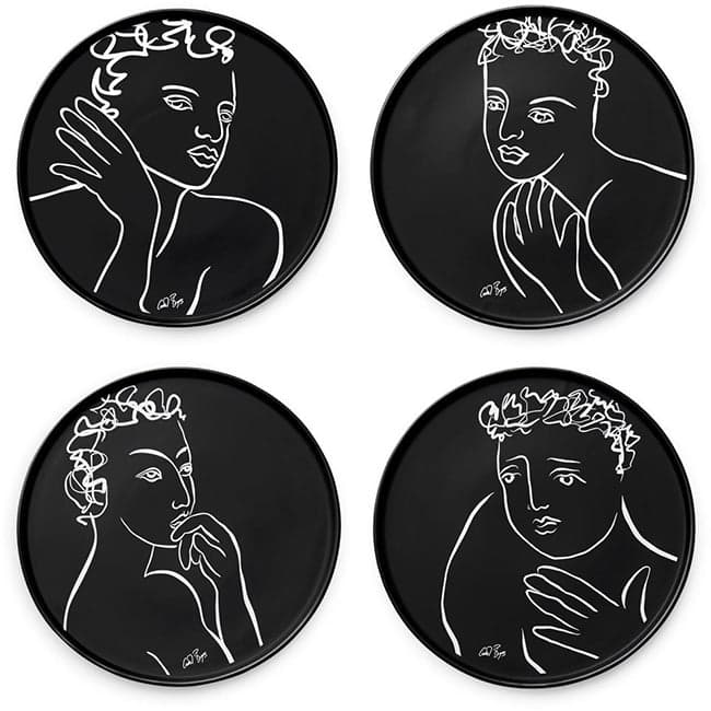 Carrol Boyes Compelling Side Plates, Set Of 4