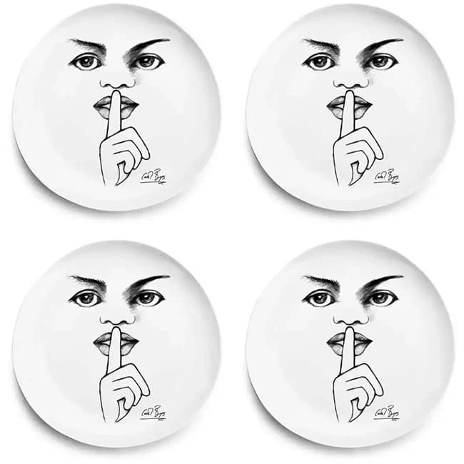 Carrol Boyes Sketchbook Dinner Plates, Set Of 4