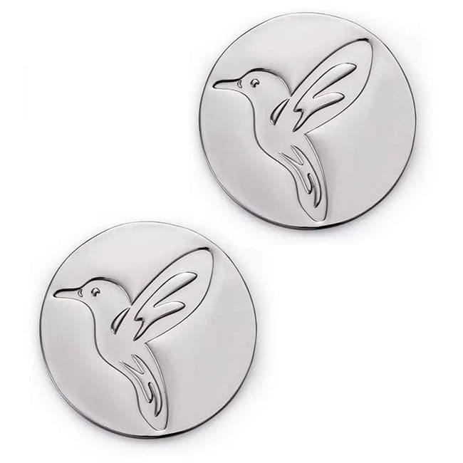 Carrol Boyes Set Of 2 Coasters, Hummingbird