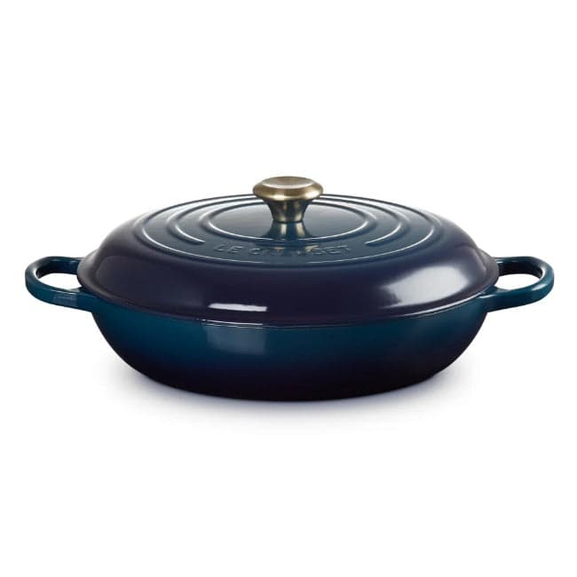 Le Creuset Signature 32cm Cast Iron Shallow Casserole, 4.7L