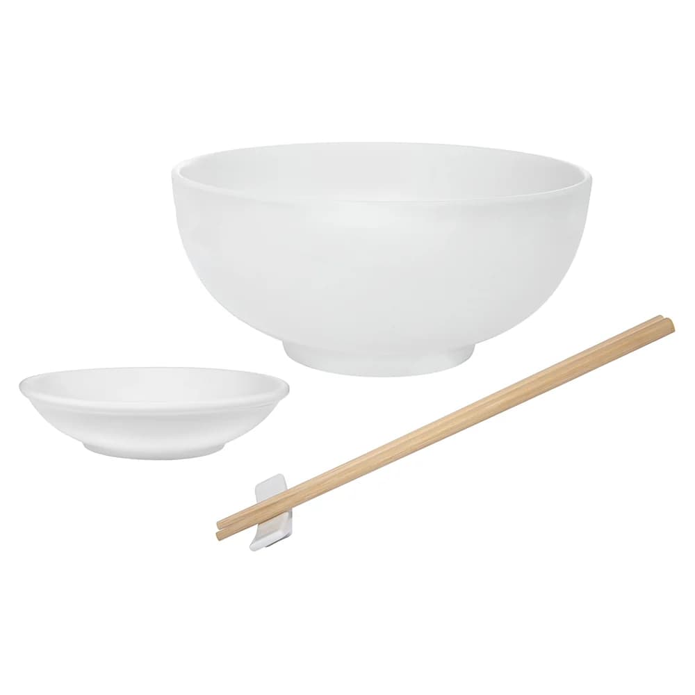 White Basics 16pc Rice Bowl Set