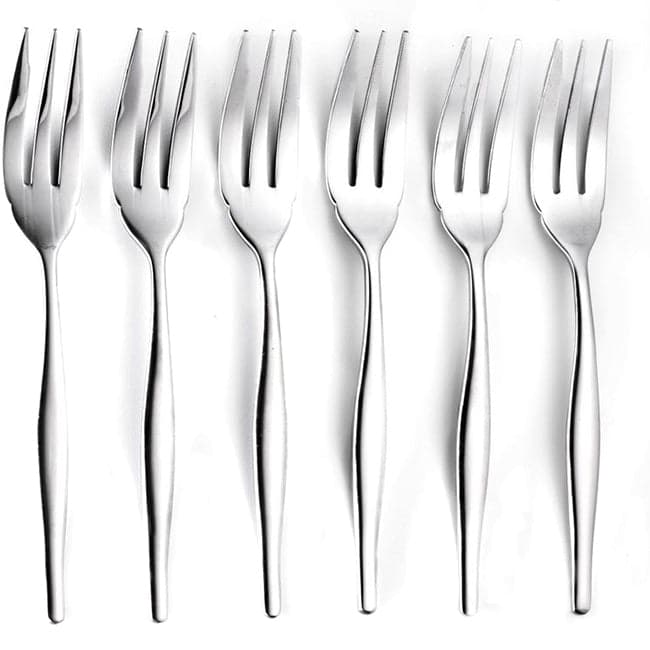 Eetrite Slimline Giftboxed Cake Fork Set, Set Of 6