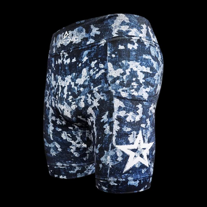 Camo Grey Mens Elite Running Tights