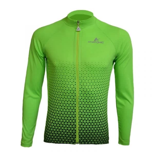 Green Vizi Longsleeve Cycling Shirt