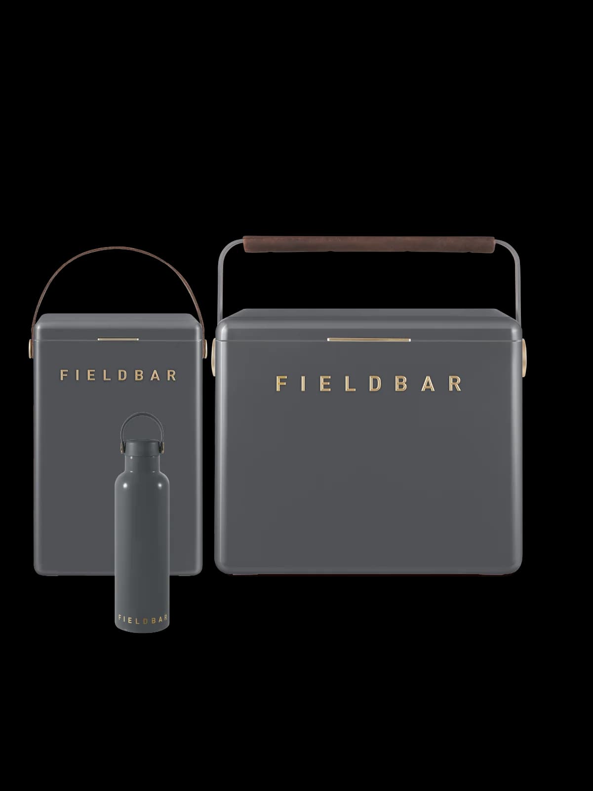 Cooler Box Set & Field Bottle / Oyster Grey