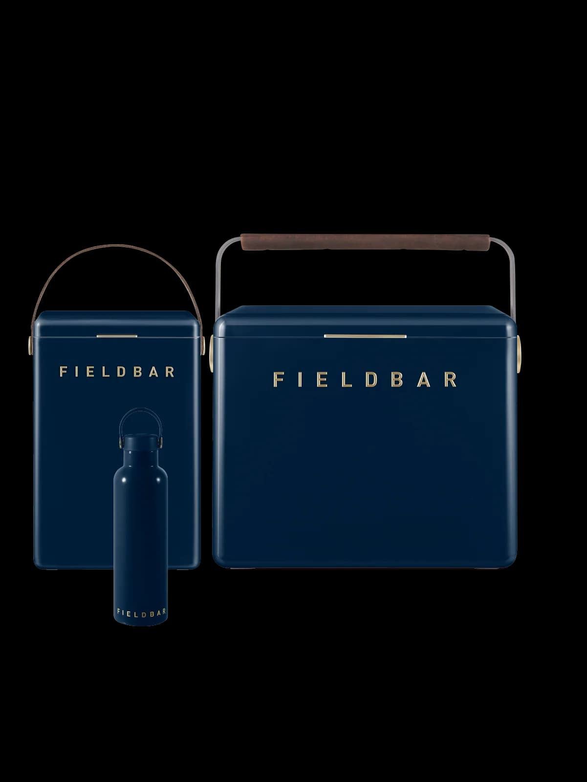 Cooler Box Set & Field Bottle / Sea Boat Blue