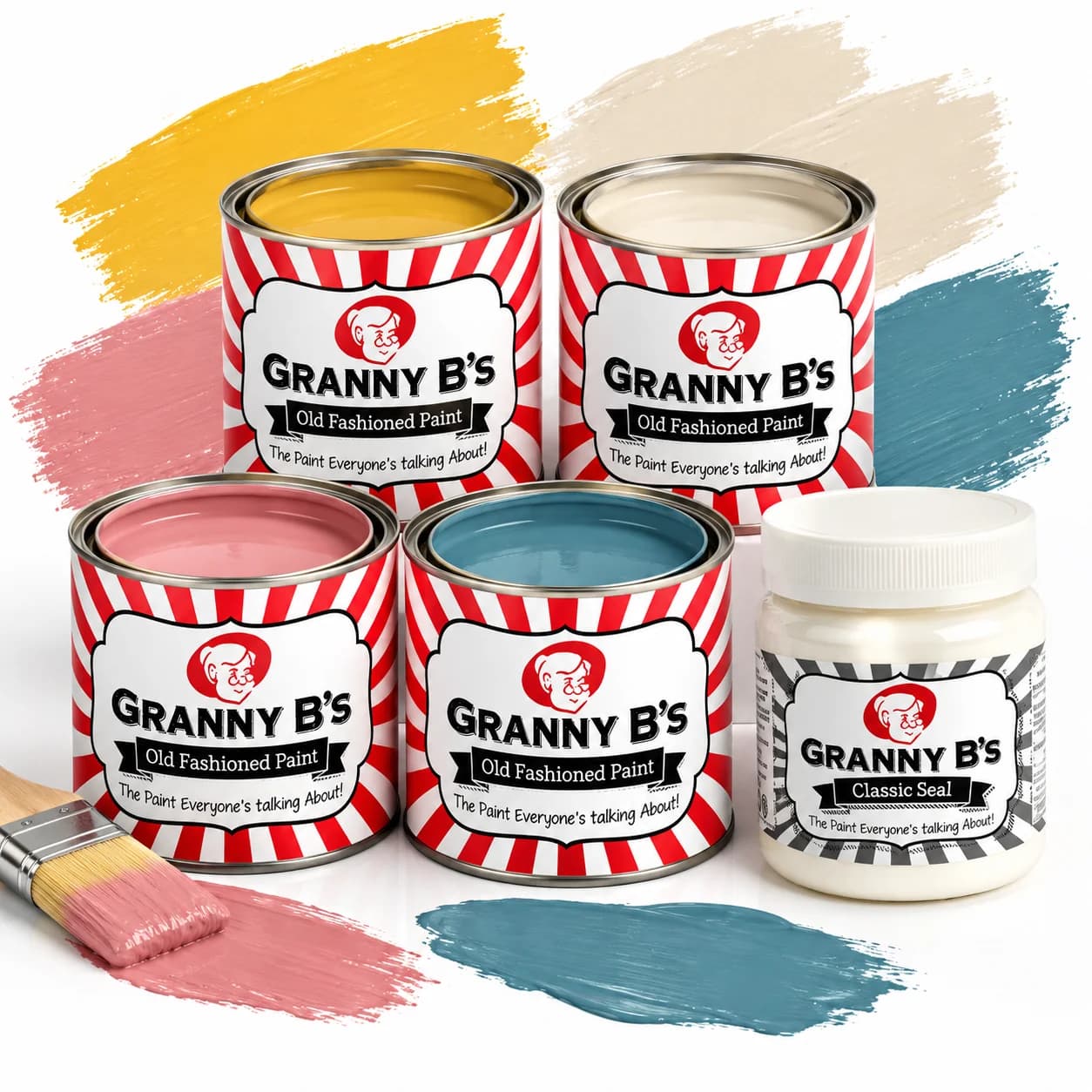 Pick 'n Mix 4x 1 Litre Chalkpaint + 1x Litre Classic Seal