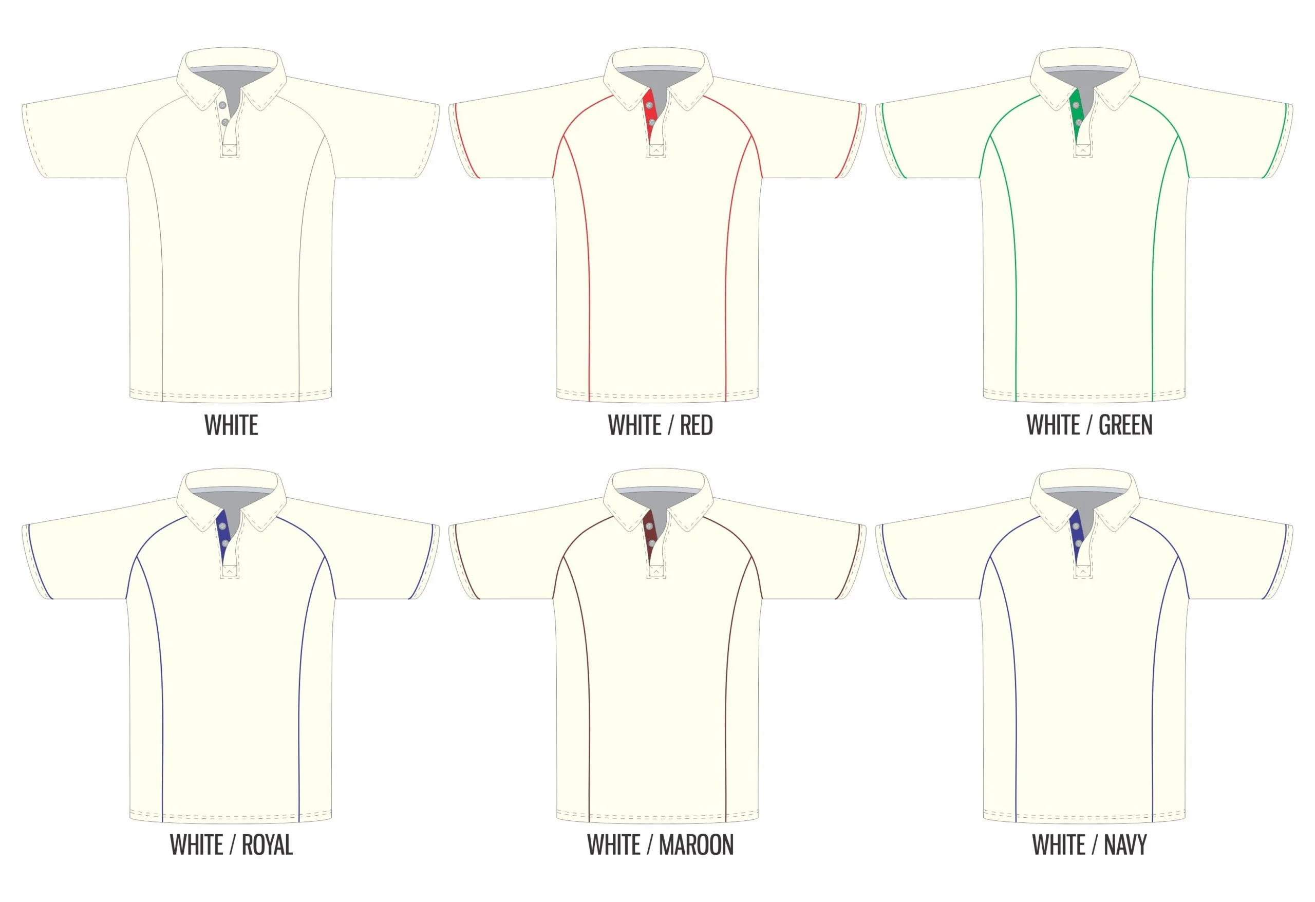Cricket Adult (Shirts) Red Piping