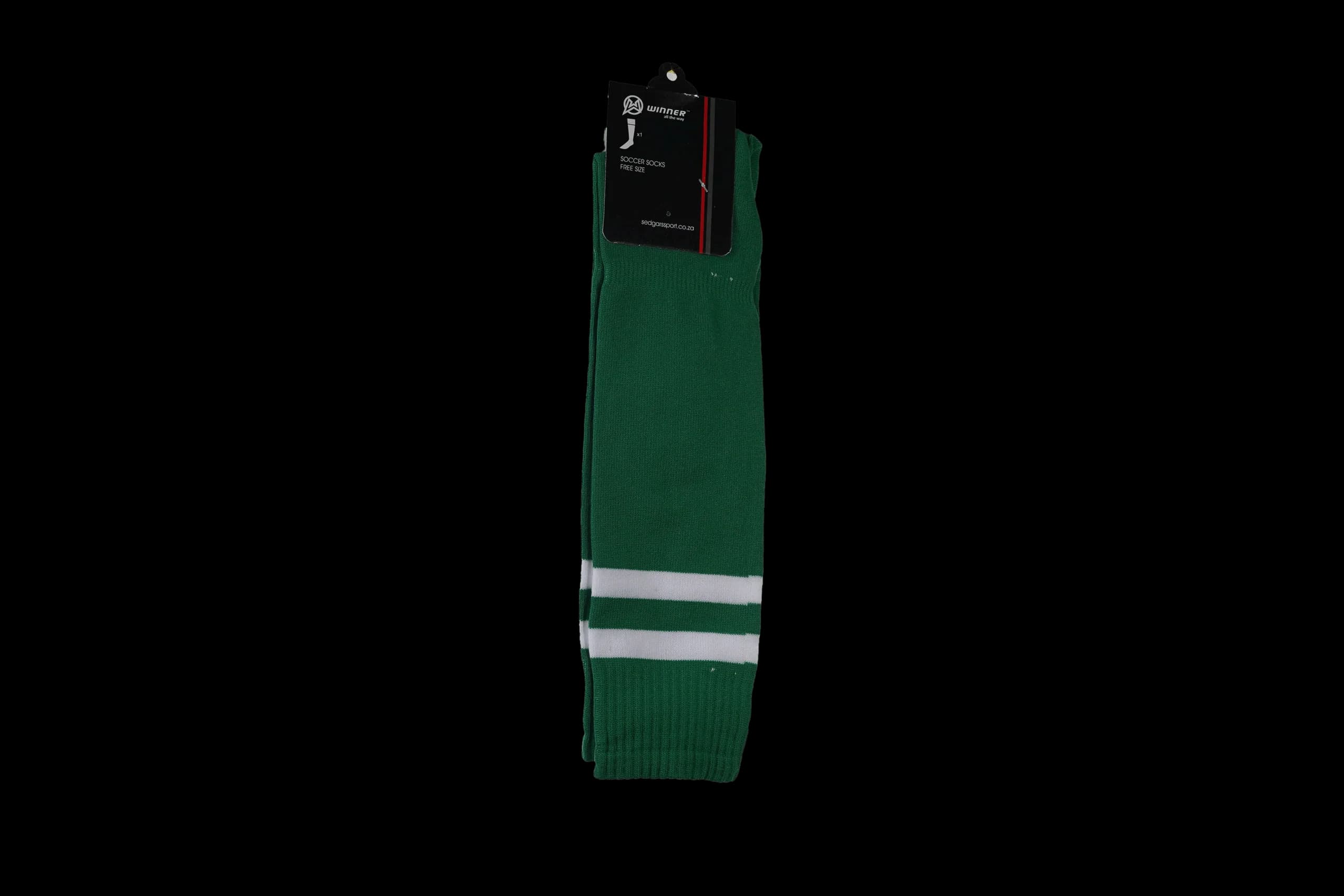 Winner Soccer Socks Bottle Green & White