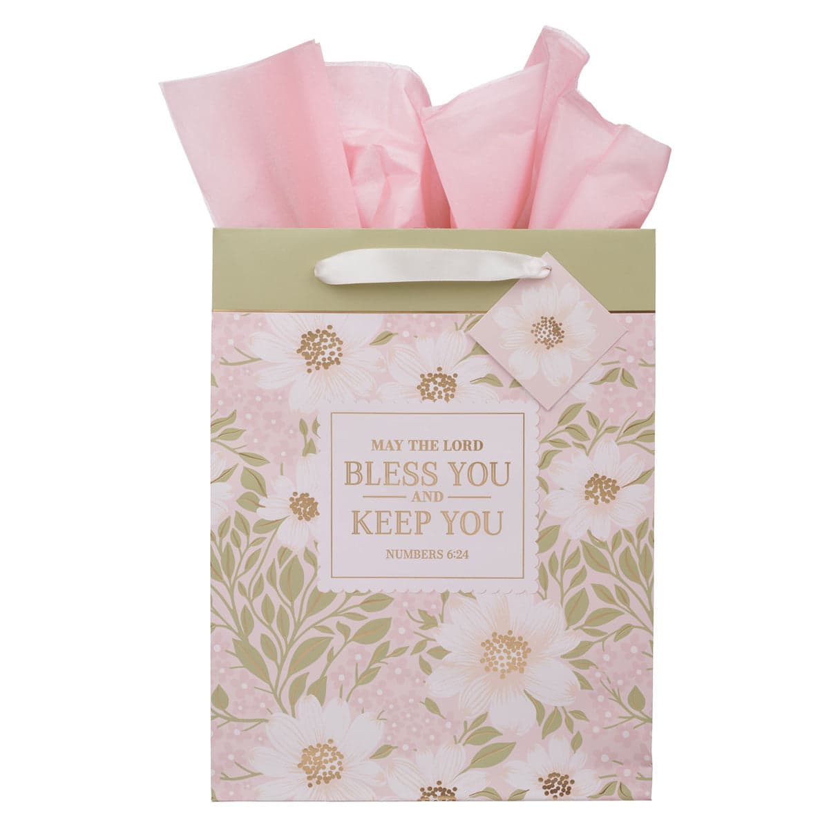 May the Lord Bless You and Keep You Portrait Gift Bag with Gift Tag