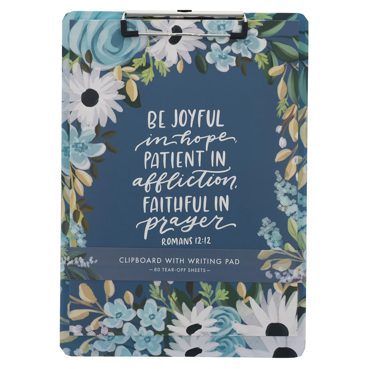 Be Joyful in Hope Clipboard with Notepad