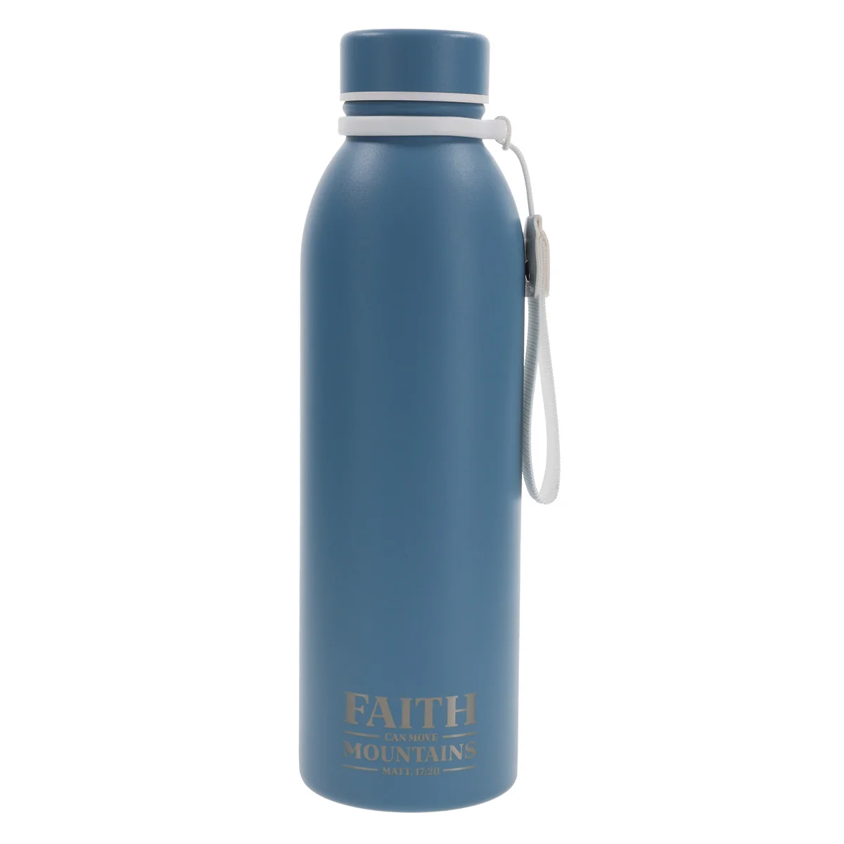 Faith Can Move Mountains Stainless Steel Water Bottle