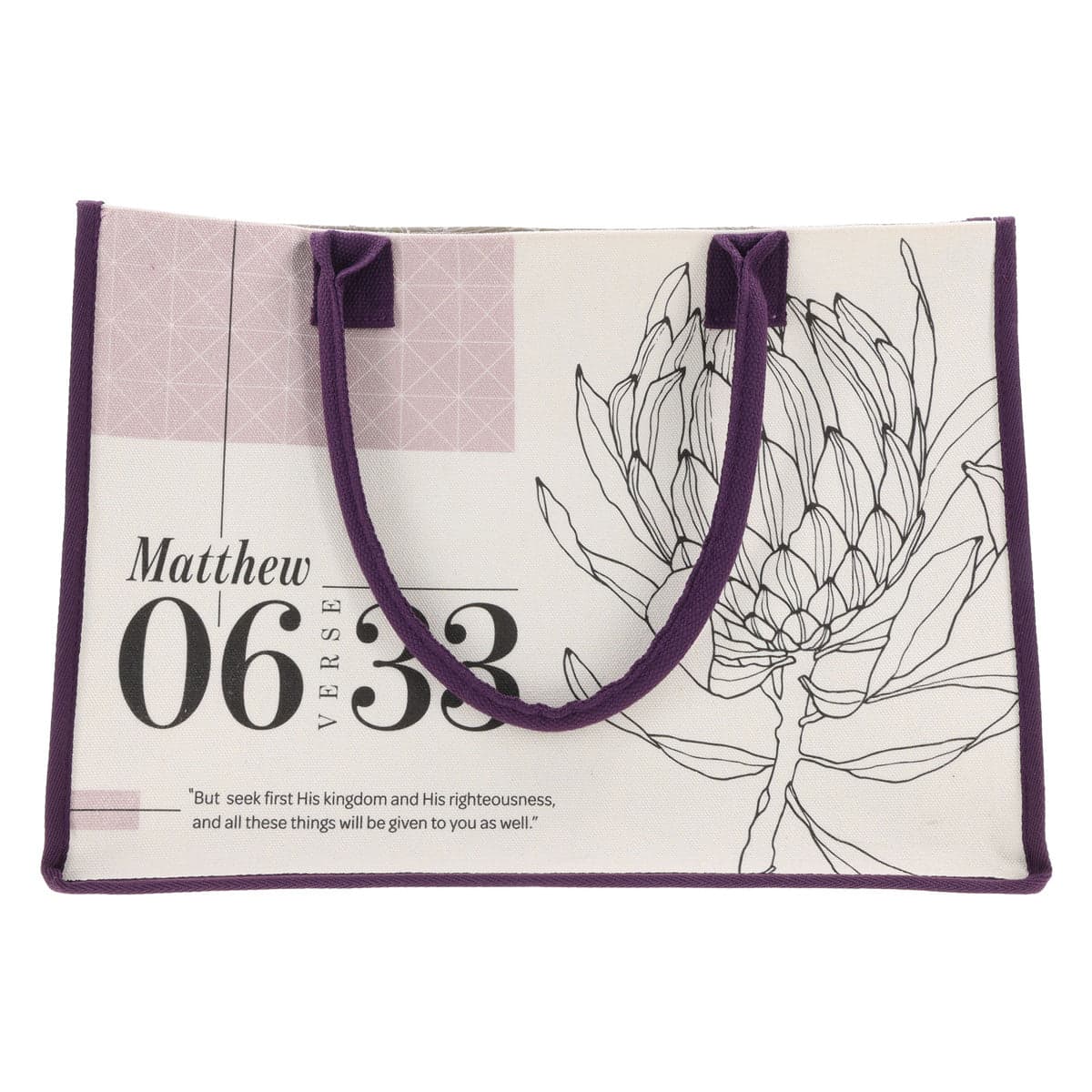 Seek First Canvas Tote Bag