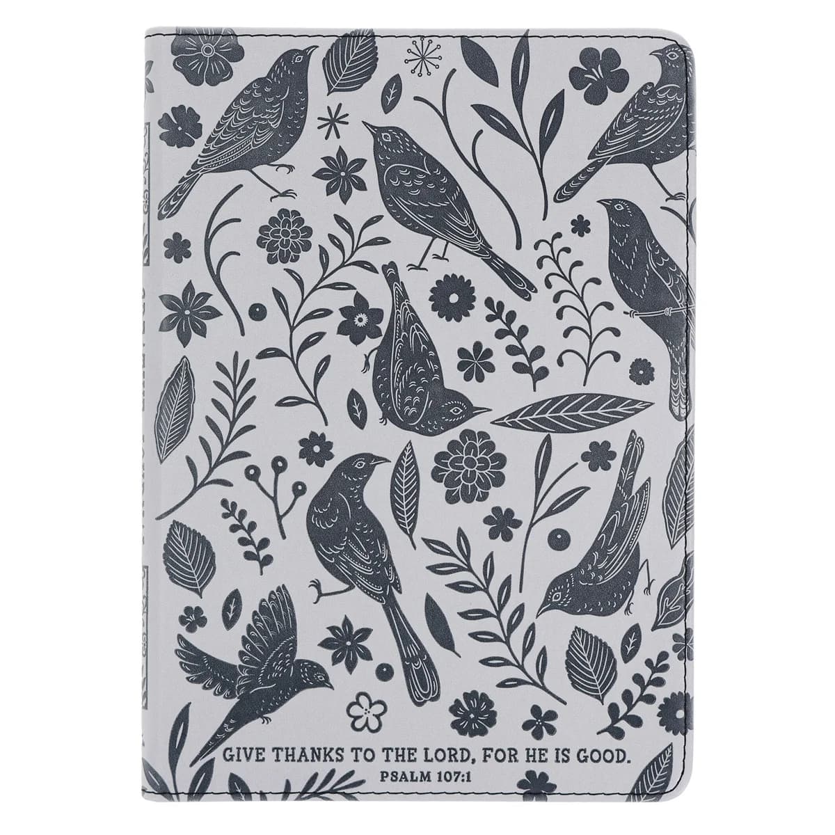 Give Thanks to the Lord for He Is Good Faux Leather Creative Journal