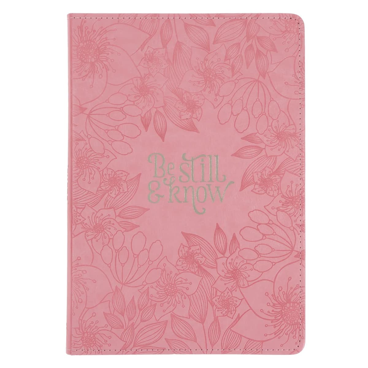 Be Still and Know Pink Faux Leather Journal