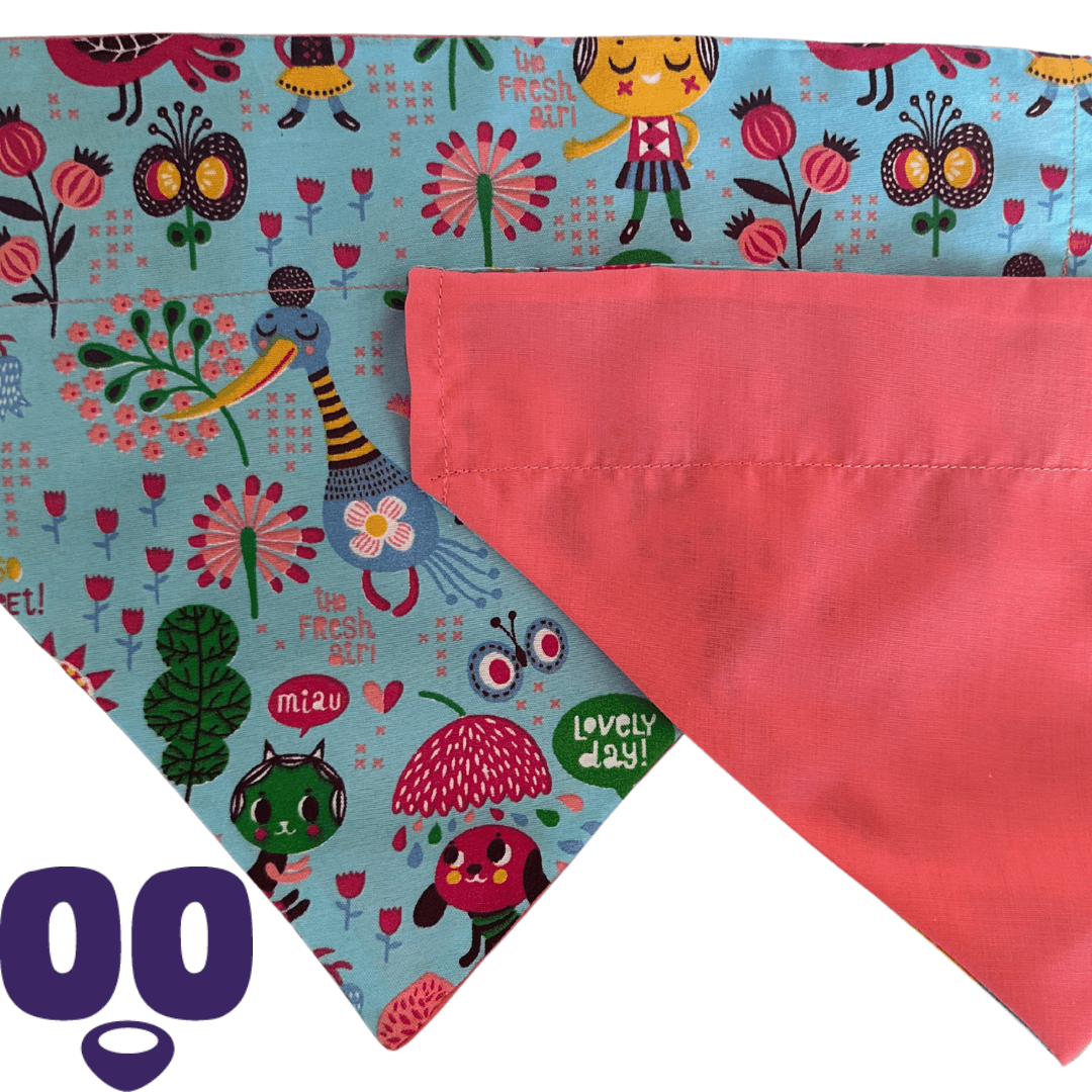 Summer Splash & Snack Bandana - Blue