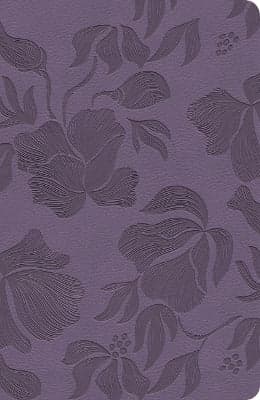 CSB Large Print Personal Size Reference Bible, Optimal Type, Digital Study Edition, Purple Leathertouch, Indexed