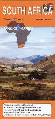 South Africa, Lesotho and Swaziland Traveller Map