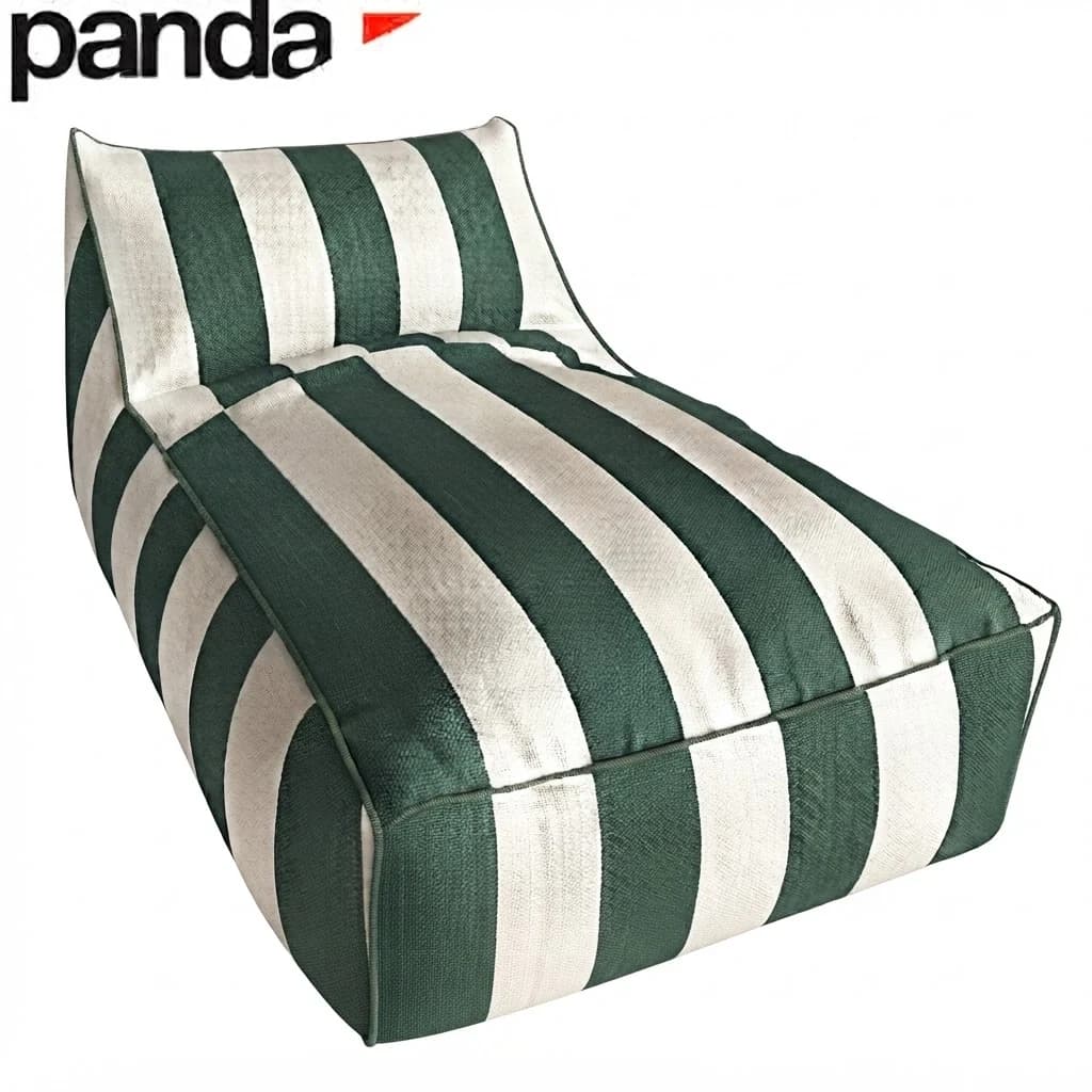 Panda Recliner Wedge Lounger | Indoor-Outdoor Chaise Bean Bag