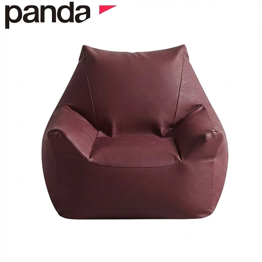 Panda Elite Single Armchair Bean Bag | Premium PU Leather Lounge Chair