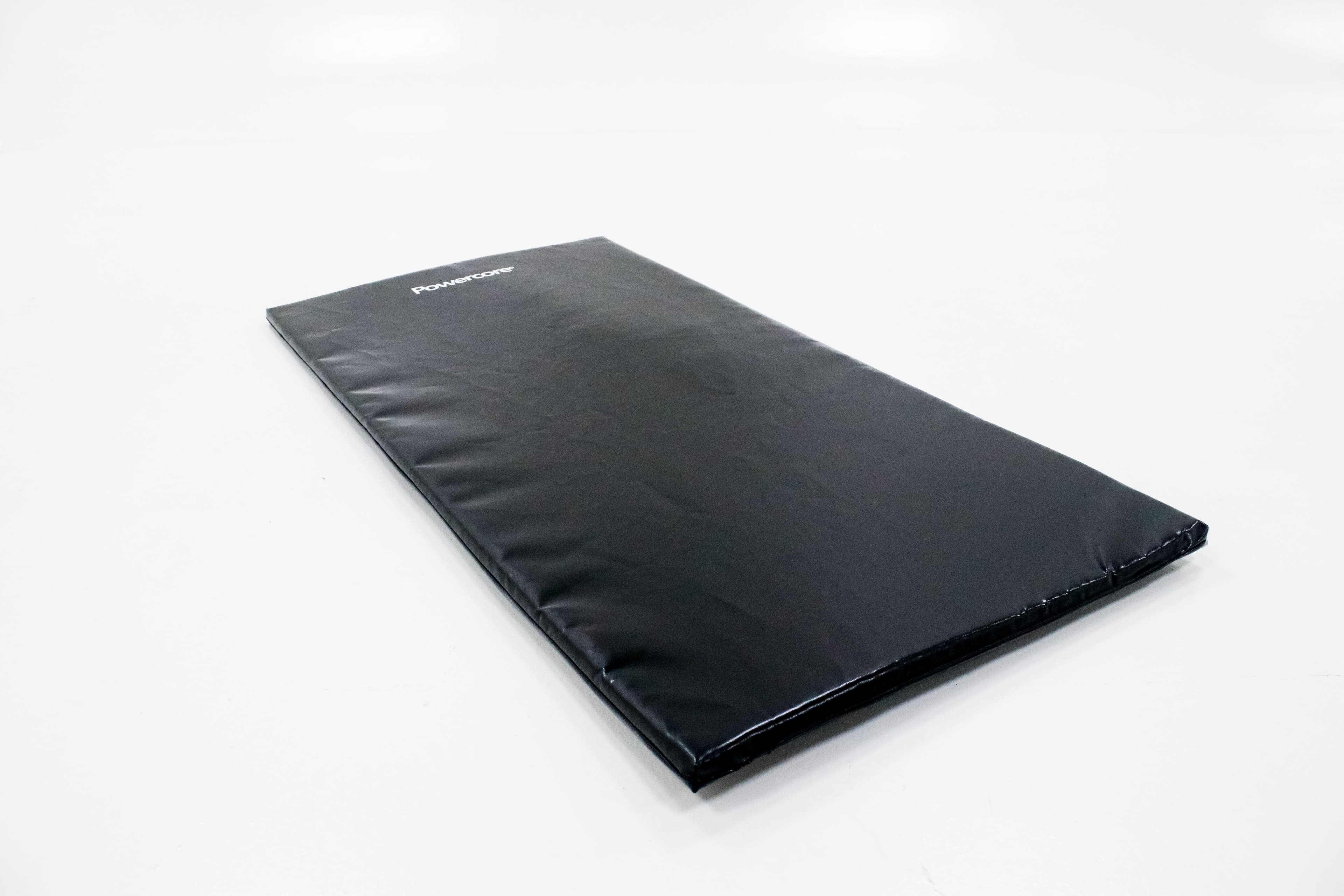 Powercore Black Vinyl Exercise Mat (120 x 60 x 2.5cm)