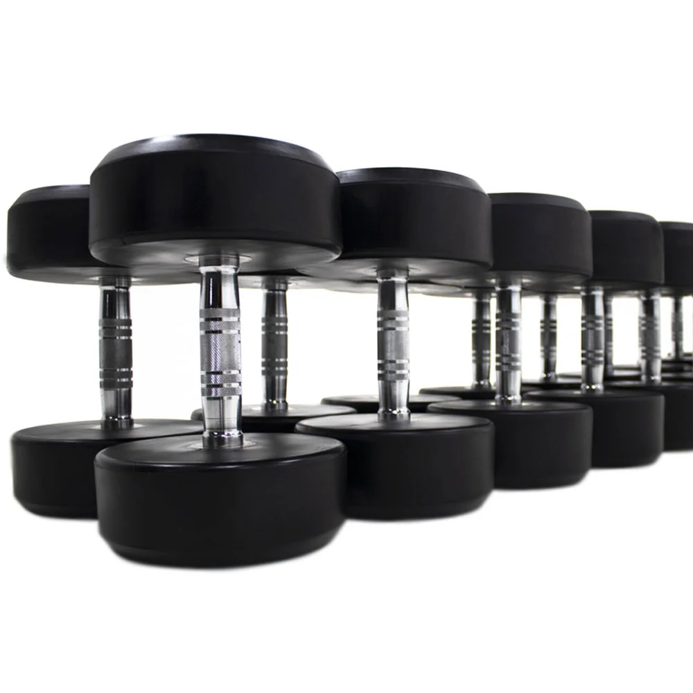 Powercore Round Rubber Dumbbells (Pair)