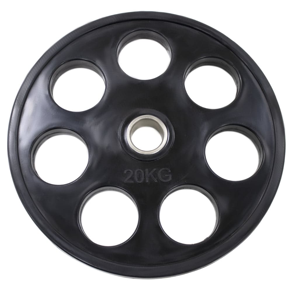 Powercore 7 Hole Olympic Rubber Coated Weight Plates