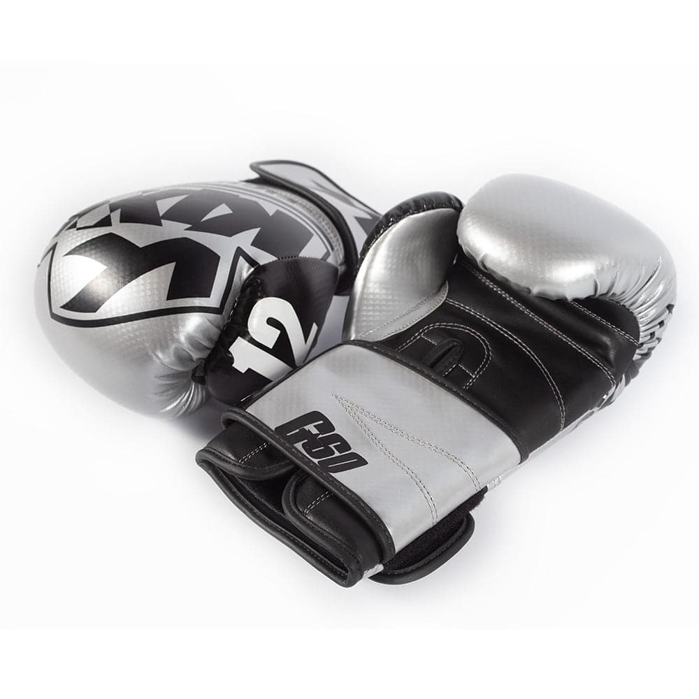 Kix Boxing Gloves Artificial Leather 14Oz Silver