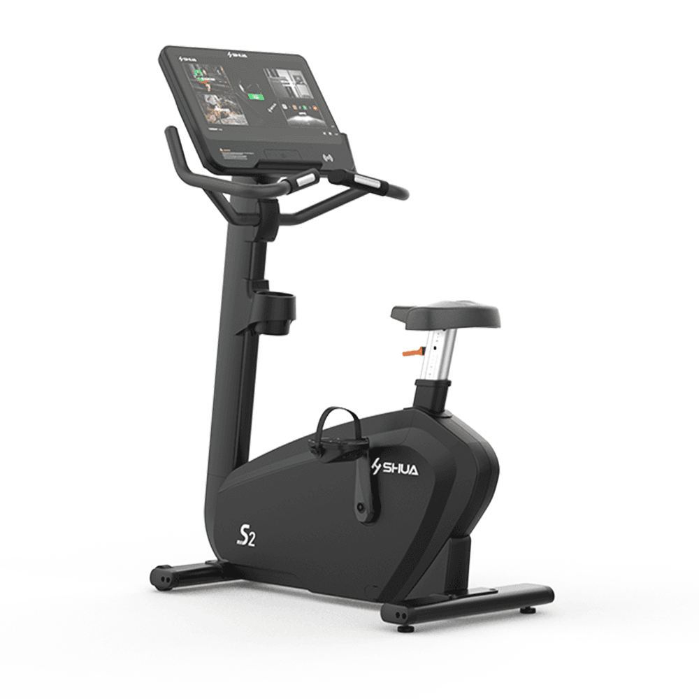 Shua S2 Commercial Upright Bike - 21.5” Touch Screen (7 Year Warranty)
