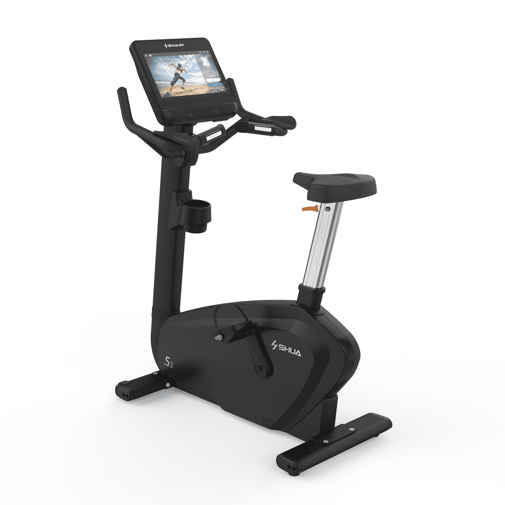 Shua S2 Commercial Upright Bike- 15.6" Touch Screen (7 Year Warranty)