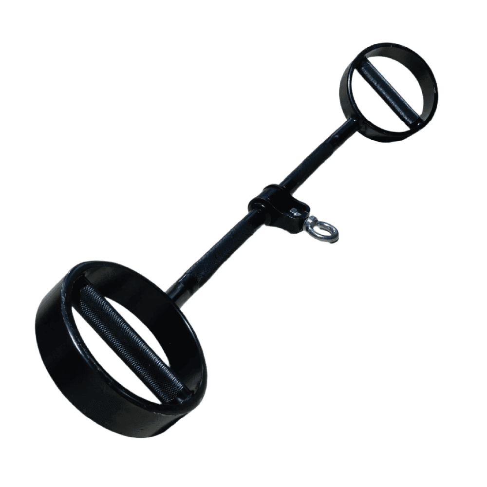 Cable Attachment: Lat Bar with D-Handle Grip - Black