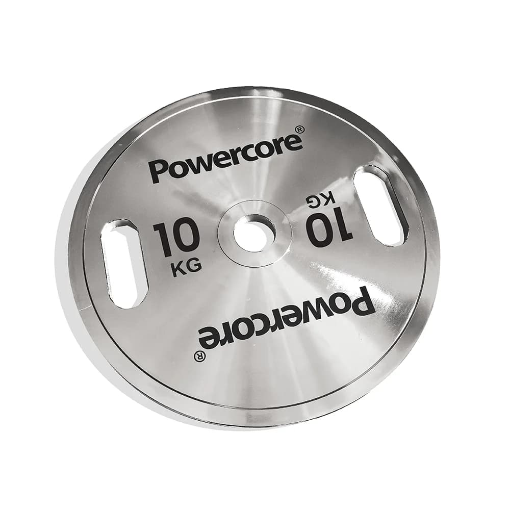 Powercore Chrome Steel Olympic Weight Plate - 10kg