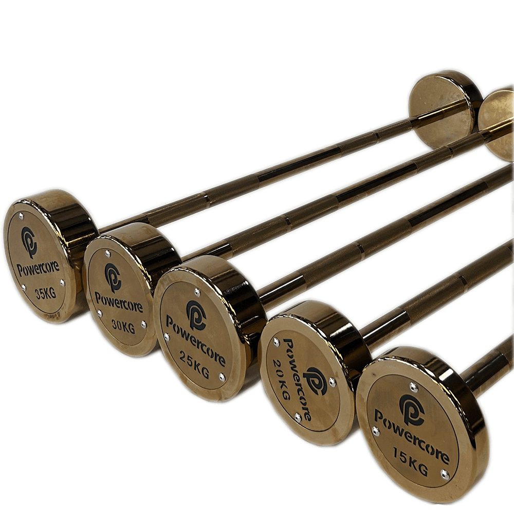 Powercore Rose Gold Straight Barbell Set (15kg -35kg)