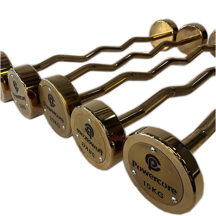 Powercore Rose Gold EZ Barbell 5pc Set (10kg - 50kg)