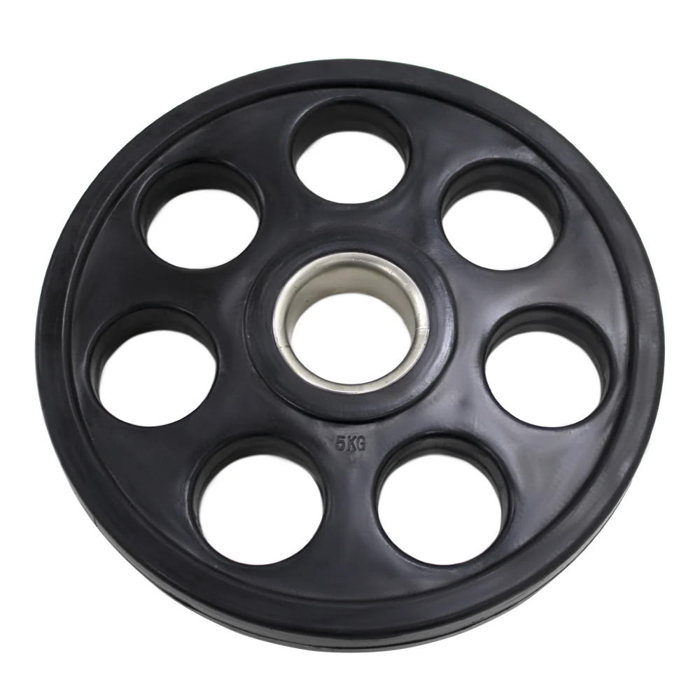 Powercore 7 Hole Olympic Rubber Coated Weight Plates